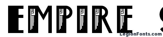 шрифт Empire State Deco, бесплатный шрифт Empire State Deco, предварительный просмотр шрифта Empire State Deco