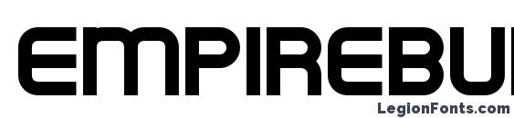 шрифт Empirebuilder, бесплатный шрифт Empirebuilder, предварительный просмотр шрифта Empirebuilder
