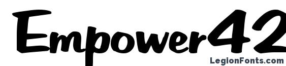 Empower42 regular ttcon font, free Empower42 regular ttcon font, preview Empower42 regular ttcon font