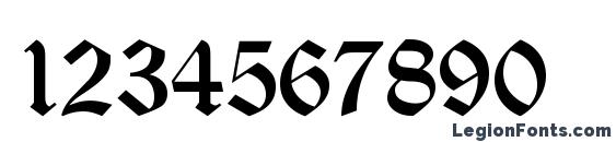 Encient German Gothic Font, Number Fonts