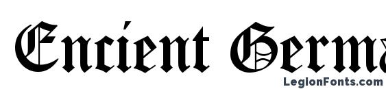 Encient German Gothic Font