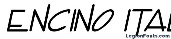 Encino Italic Font
