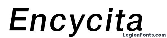 шрифт Encycita, бесплатный шрифт Encycita, предварительный просмотр шрифта Encycita