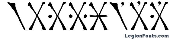 Endankai bardic Font, Number Fonts