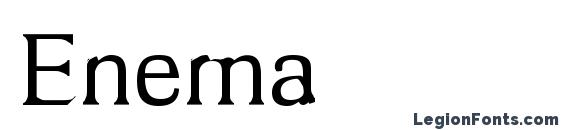 Enema font, free Enema font, preview Enema font