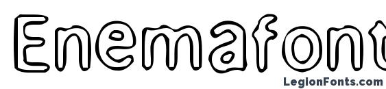 Enemafont font, free Enemafont font, preview Enemafont font