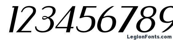 EngebrechtreExp Italic Font, Number Fonts