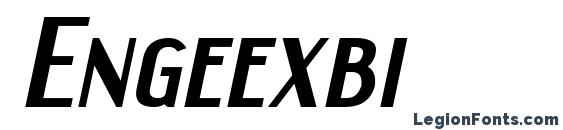 шрифт Engeexbi, бесплатный шрифт Engeexbi, предварительный просмотр шрифта Engeexbi