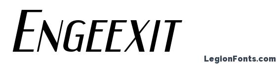 шрифт Engeexit, бесплатный шрифт Engeexit, предварительный просмотр шрифта Engeexit