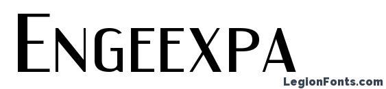 шрифт Engeexpa, бесплатный шрифт Engeexpa, предварительный просмотр шрифта Engeexpa