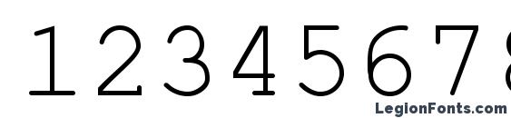 English Russian Courier Font, Number Fonts