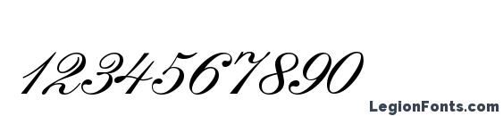 English Script Font, Number Fonts