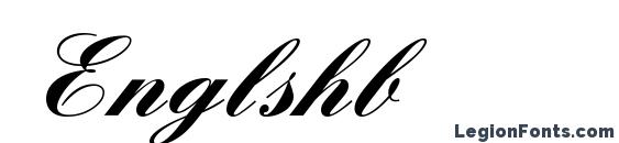 шрифт Englshb, бесплатный шрифт Englshb, предварительный просмотр шрифта Englshb