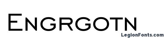Engrgotn font, free Engrgotn font, preview Engrgotn font