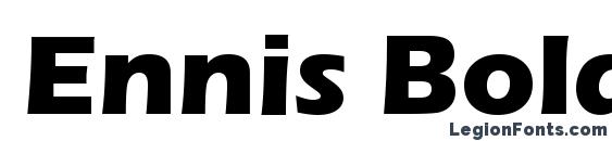 Ennis Bold font, free Ennis Bold font, preview Ennis Bold font