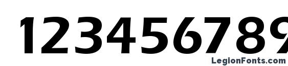 Ennis Demi Regular Font, Number Fonts