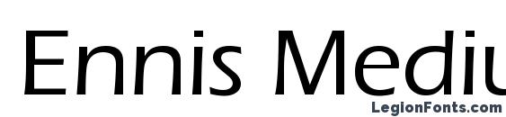 Ennis Medium Regular font, free Ennis Medium Regular font, preview Ennis Medium Regular font