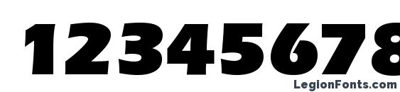 Ennis Ultra Regular Font, Number Fonts