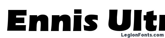шрифт Ennis Ultra Regular, бесплатный шрифт Ennis Ultra Regular, предварительный просмотр шрифта Ennis Ultra Regular