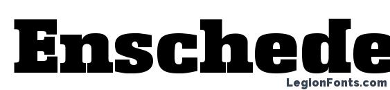 шрифт Enschede heavy, бесплатный шрифт Enschede heavy, предварительный просмотр шрифта Enschede heavy