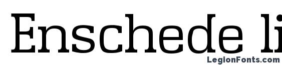 Enschede light font, free Enschede light font, preview Enschede light font