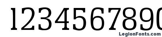 EnschedeSerial Light Regular Font, Number Fonts