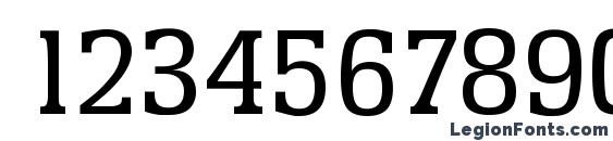 EnschedeSerial Regular Font, Number Fonts