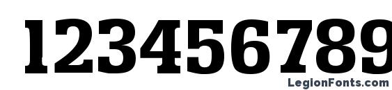 EnschedeSerial Xbold Regular Font, Number Fonts