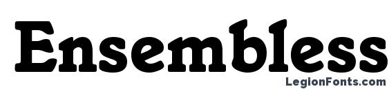 Ensemblessk bold font, free Ensemblessk bold font, preview Ensemblessk bold font