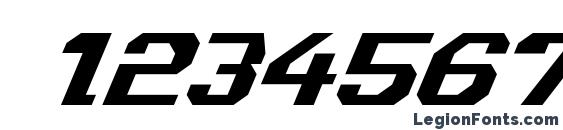 Ensign Flandry Italic Font, Number Fonts