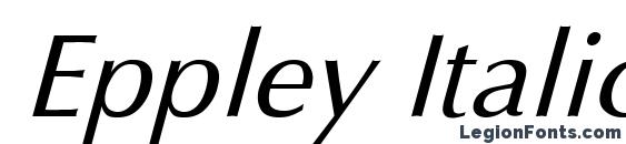 Шрифт Eppley Italic
