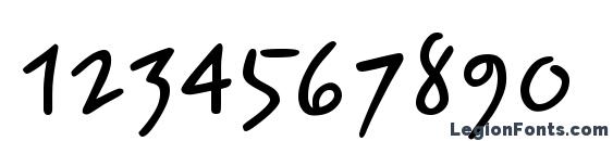 Epsil c Font, Number Fonts
