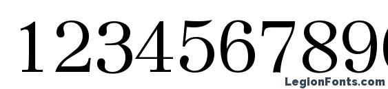 Epworth Font, Number Fonts