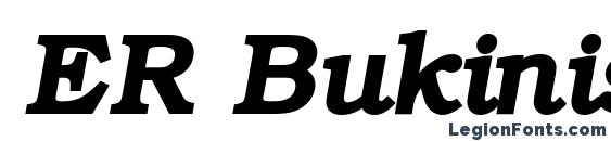 Шрифт ER Bukinist Mac Bold Italic