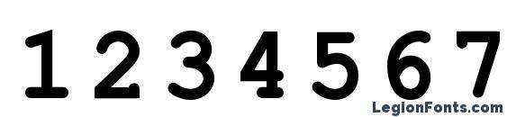 ER Kurier KOI 8 Bold Font, Number Fonts