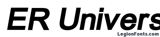 ER Univers 866 Bold Italic Font