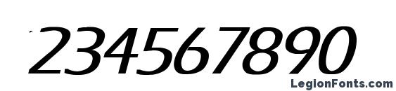 Eras Bold Italic Font, Number Fonts