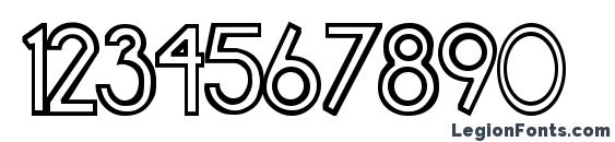 Erasure Regular Font, Number Fonts