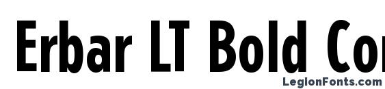 Шрифт Erbar LT Bold Condensed
