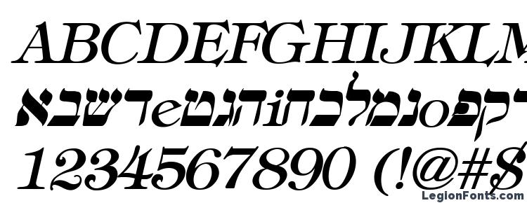 glyphs Eretz italic font, сharacters Eretz italic font, symbols Eretz italic font, character map Eretz italic font, preview Eretz italic font, abc Eretz italic font, Eretz italic font