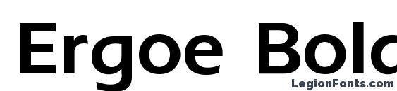 шрифт Ergoe Bold, бесплатный шрифт Ergoe Bold, предварительный просмотр шрифта Ergoe Bold