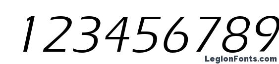 Ergoe Italic Font, Number Fonts