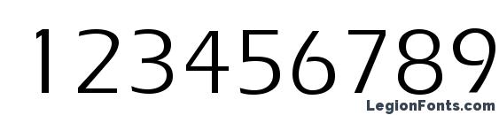 Ergoe Regular Font, Number Fonts