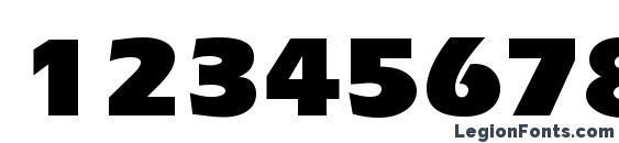 ErgoeBlack Regular Font, Number Fonts