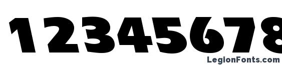 ErgoeBlackBS Regular Font, Number Fonts