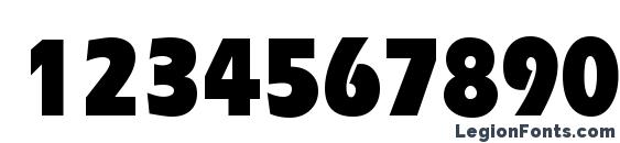 ErgoeBlackCond Regular Font, Number Fonts