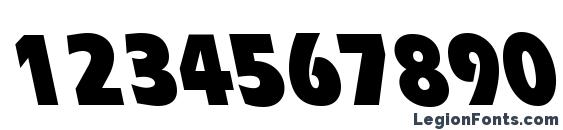 ErgoeBlackCondBS Regular Font, Number Fonts