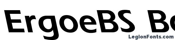 ErgoeBS Bold font, free ErgoeBS Bold font, preview ErgoeBS Bold font
