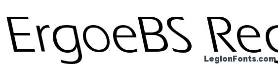 шрифт ErgoeBS Regular, бесплатный шрифт ErgoeBS Regular, предварительный просмотр шрифта ErgoeBS Regular