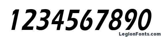 ErgoeCondensed Bold Italic Font, Number Fonts